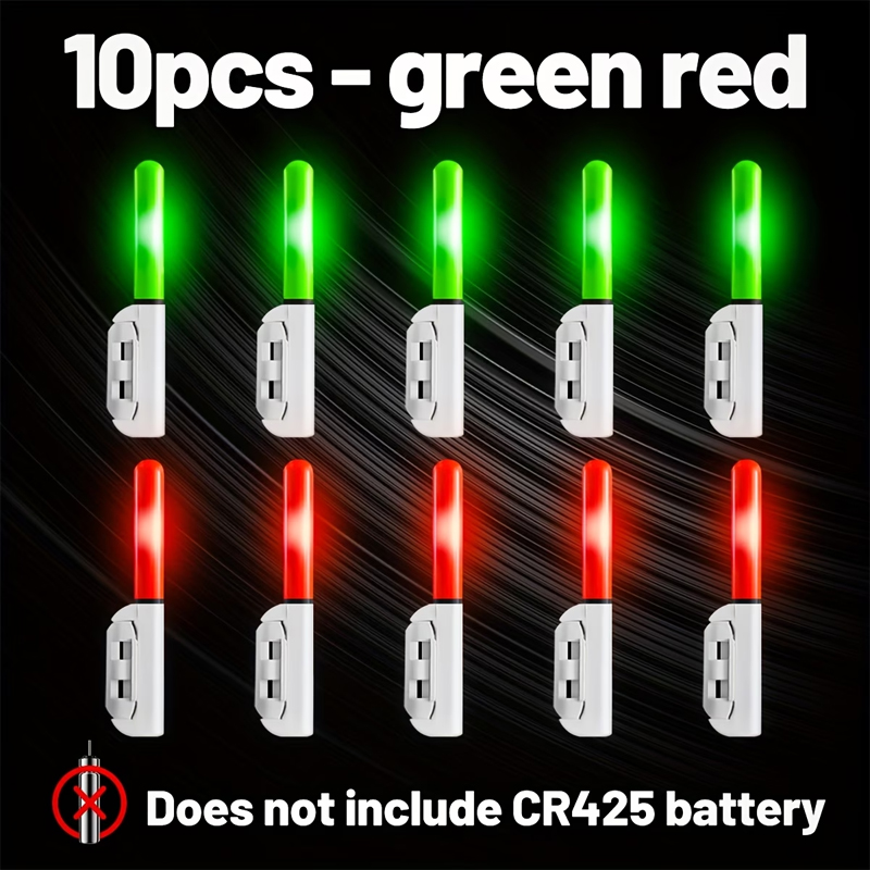 Fish Alarm - 10pcs Rod Tip Light, Smart Flashing
