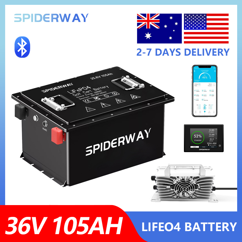 36V 105Ah Golf Cart LiFePO4 Li - огляд і ціна Fish Finder Charger