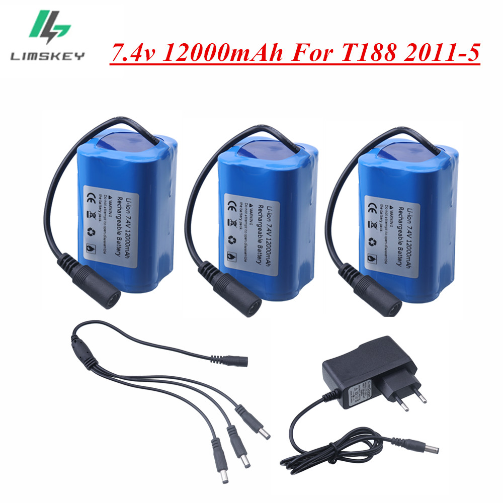 7.4V 12000mAh Battery with USB - огляд і ціна Fish Finder Charger