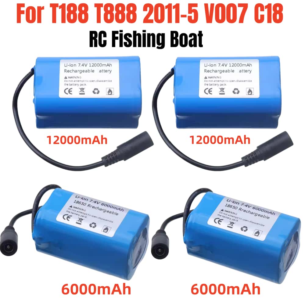 7.4V 12000mAh Replacement Batt - огляд і ціна Fish Finder Charger