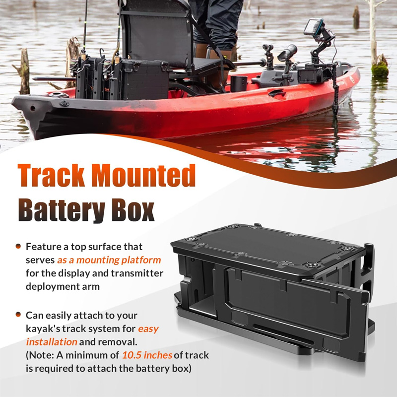 Track Mounted Battery Box for  - огляд і ціна Fish Finder Battery